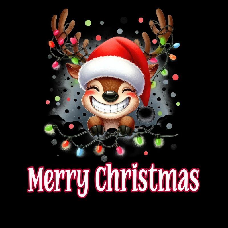 Mignon renne Noël Joyeux Noël