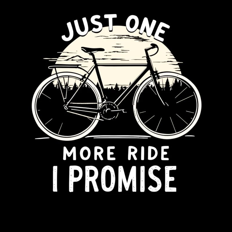 Juste un tour de plus que je promets Cycliste à vélo