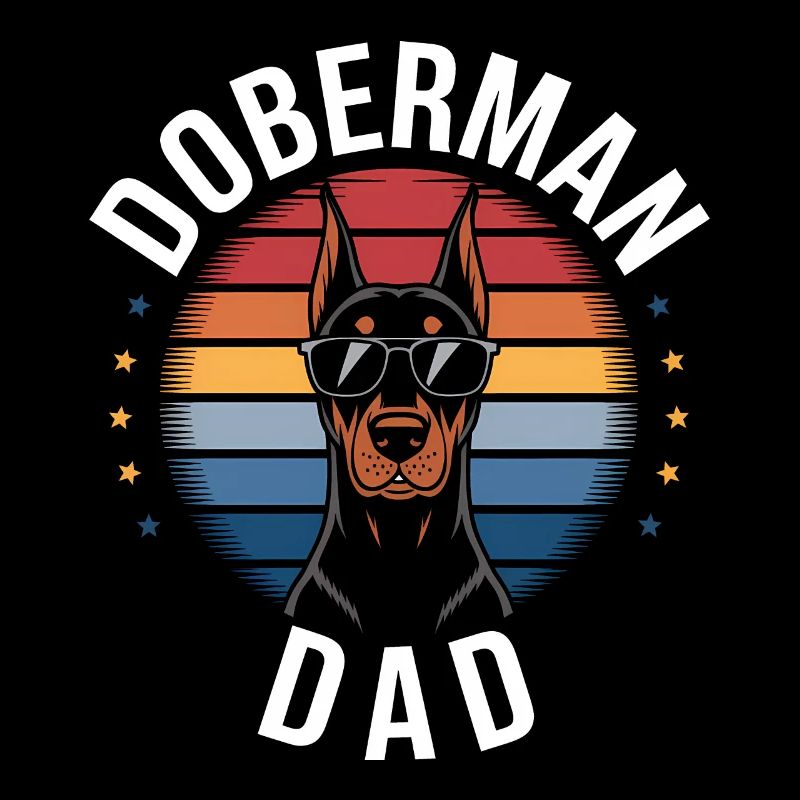 Doberman Saying Dad Funny Doberman Gift