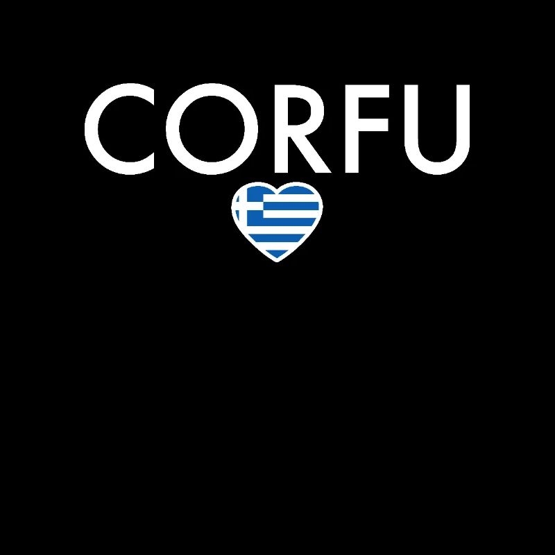 Corfou Grèce Drapeau grec Grec