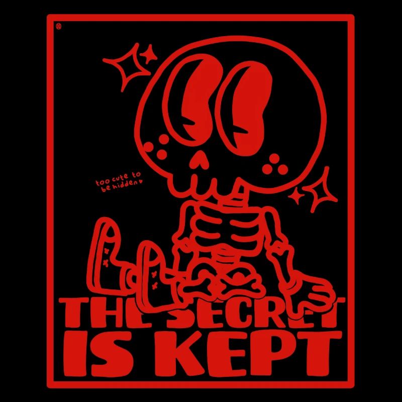 Cute Pooky Secret Skeleton