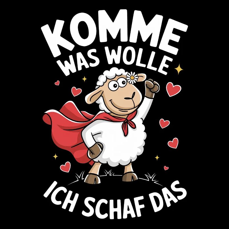 Komme was wolle ich schaf das Motivation Optimist
