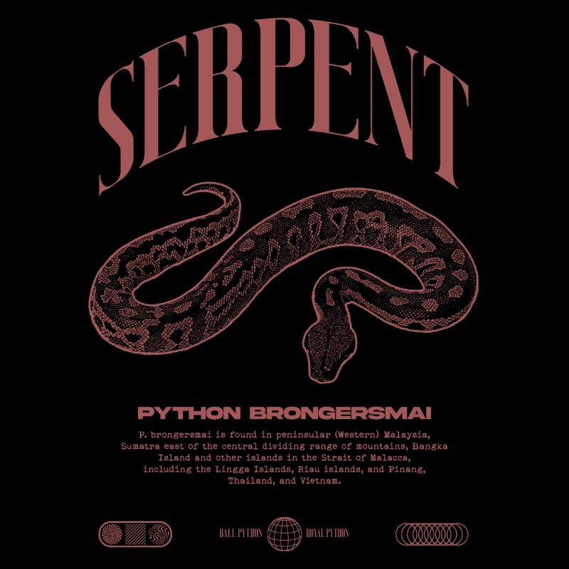 python de sang moderne reptile keeper streetwear