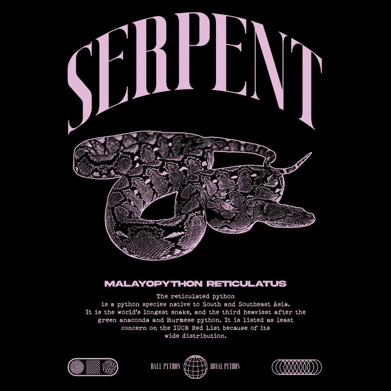 Retikulierte Python Reptile Keeper Streetwear