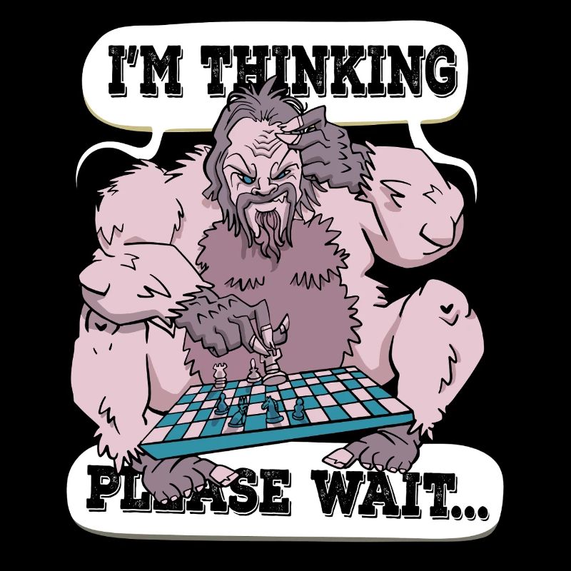 Ich denke, bitte warte Schach