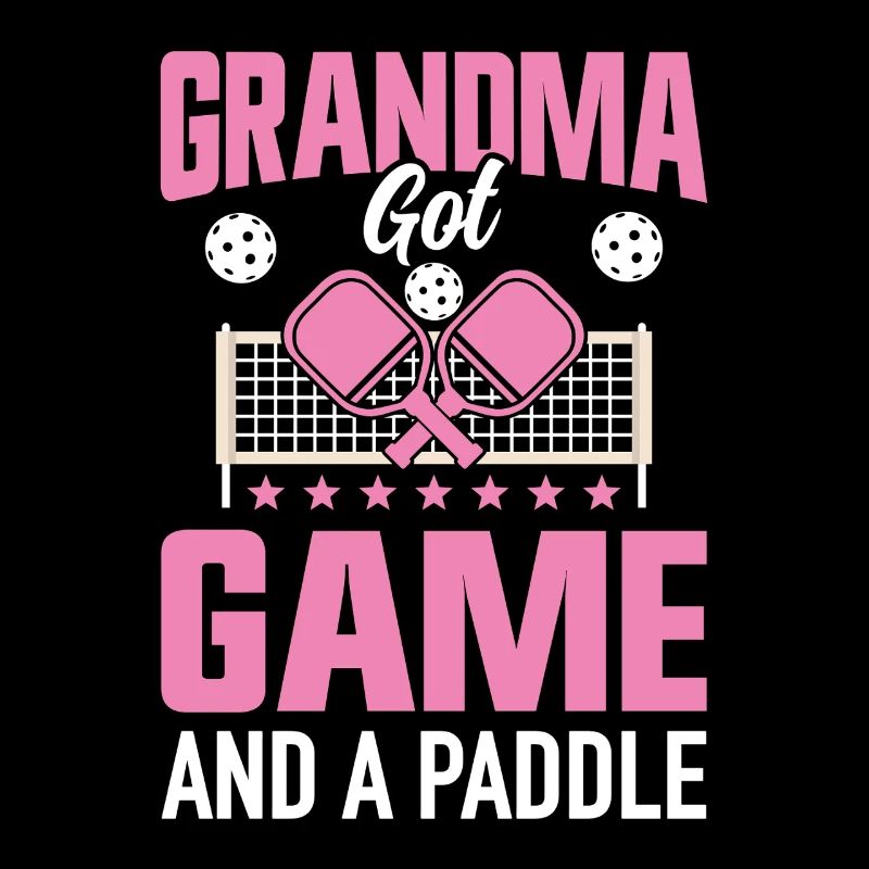 Pickleball Oma Paddleball Großmutter Paddle Spiel
