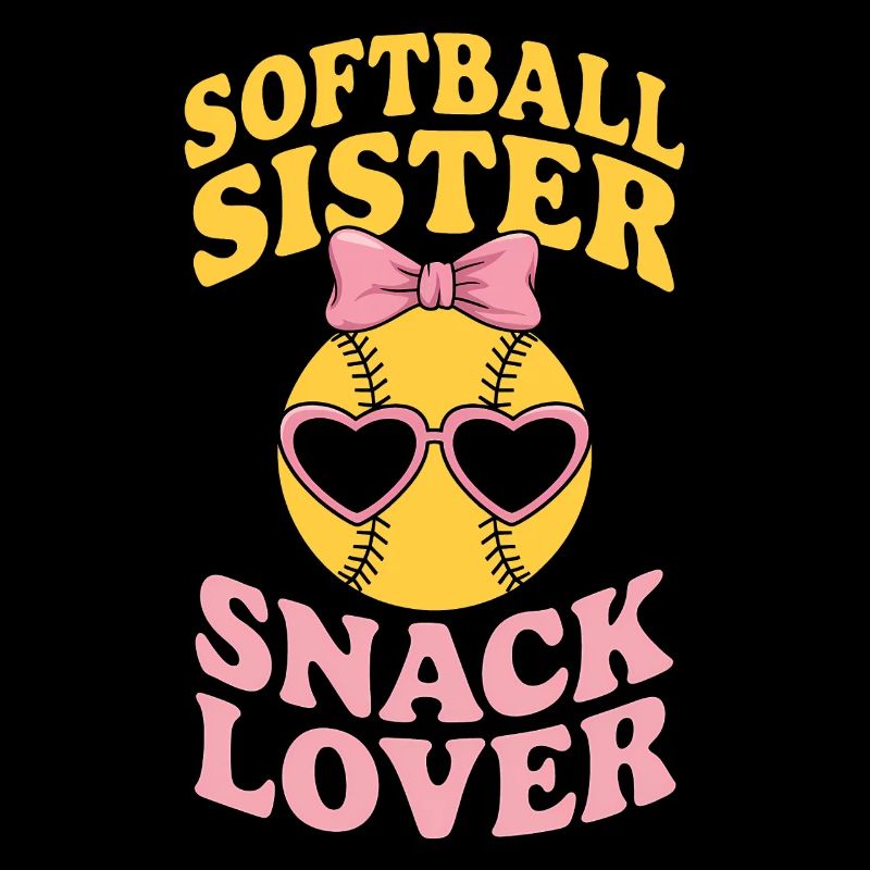 Softball Spruch Schwester Lustig Softball Geschenk
