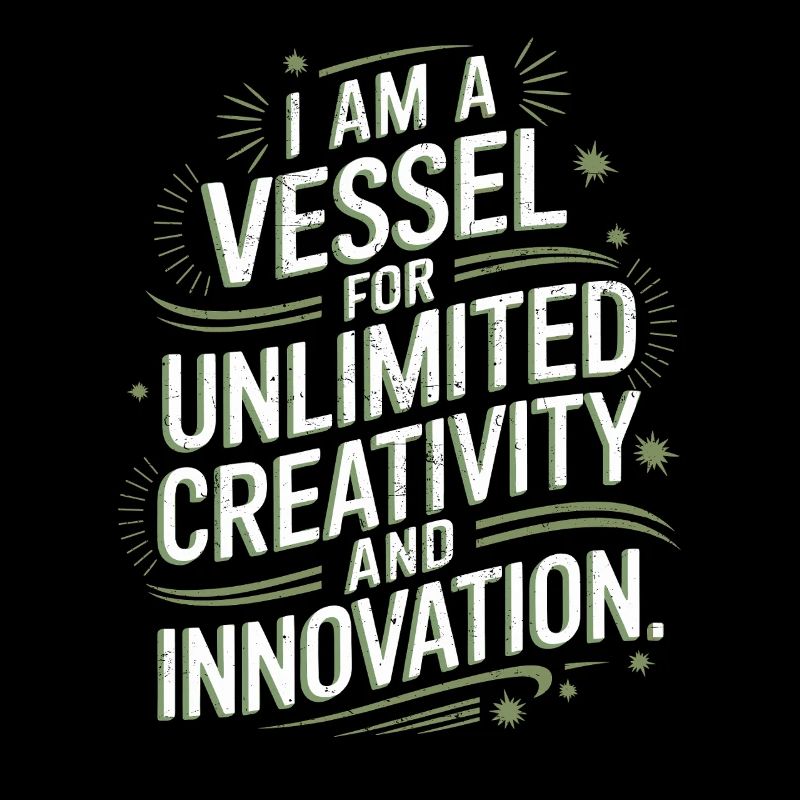 I am a vessel for unlimited creativity and