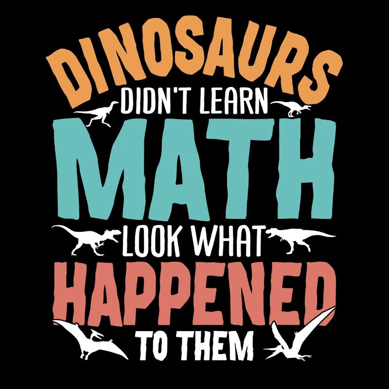 Funny Math Dinosaur Design for Teacher