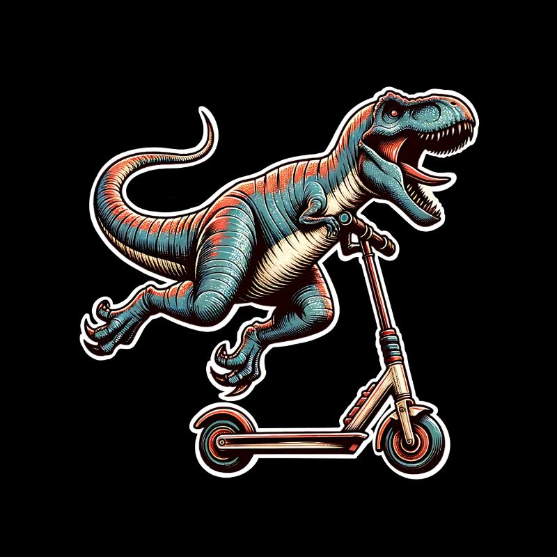 Trottinette E-Scooter E-Scooter Trottinette T Rex Dino