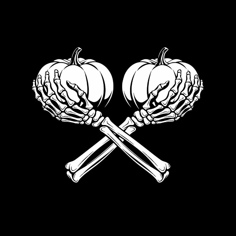 Pumpkin and Skeleton Hands for Halloween Party