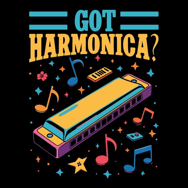 drôle d’harmoniciste a obtenu de l’harmonica