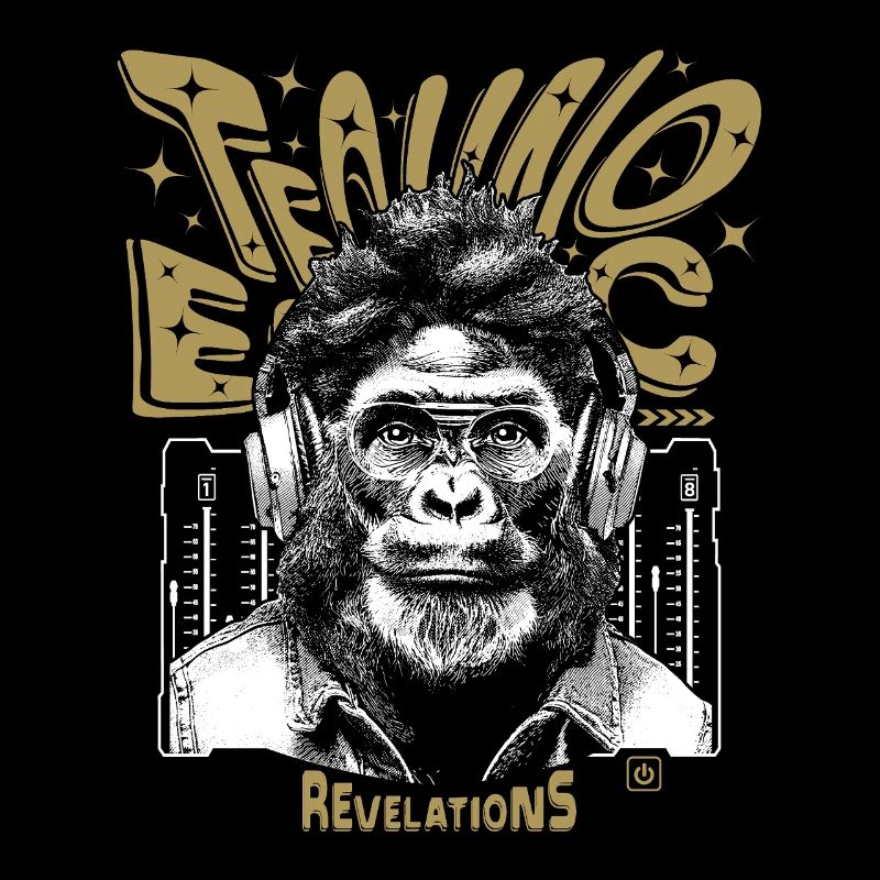 Chemise Gorilla – L’extase dans les mondes techno
