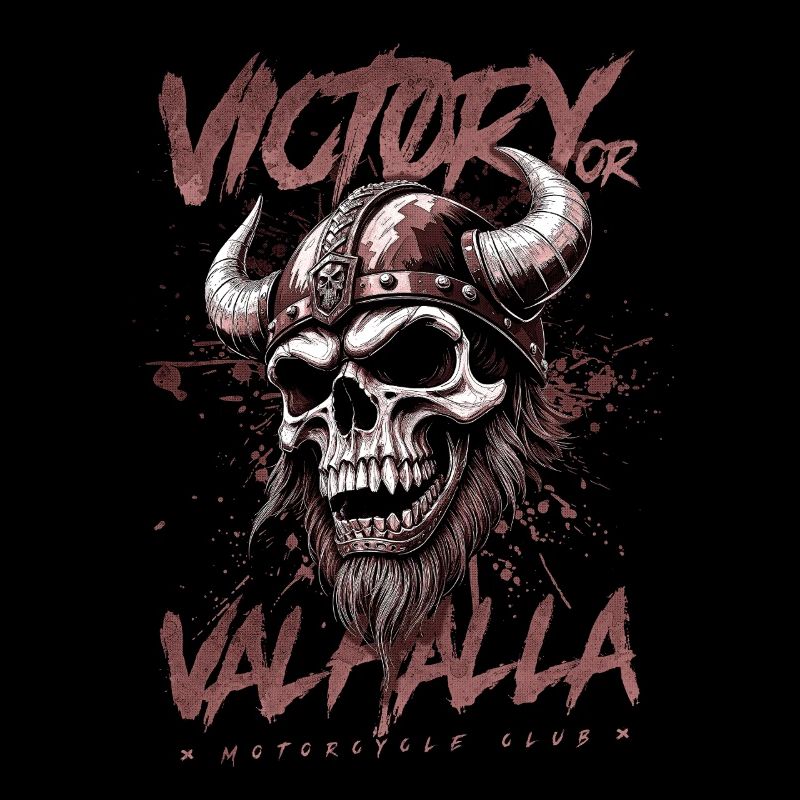 Motorrad Nordische Wikinger Sieg Oder Walhalla