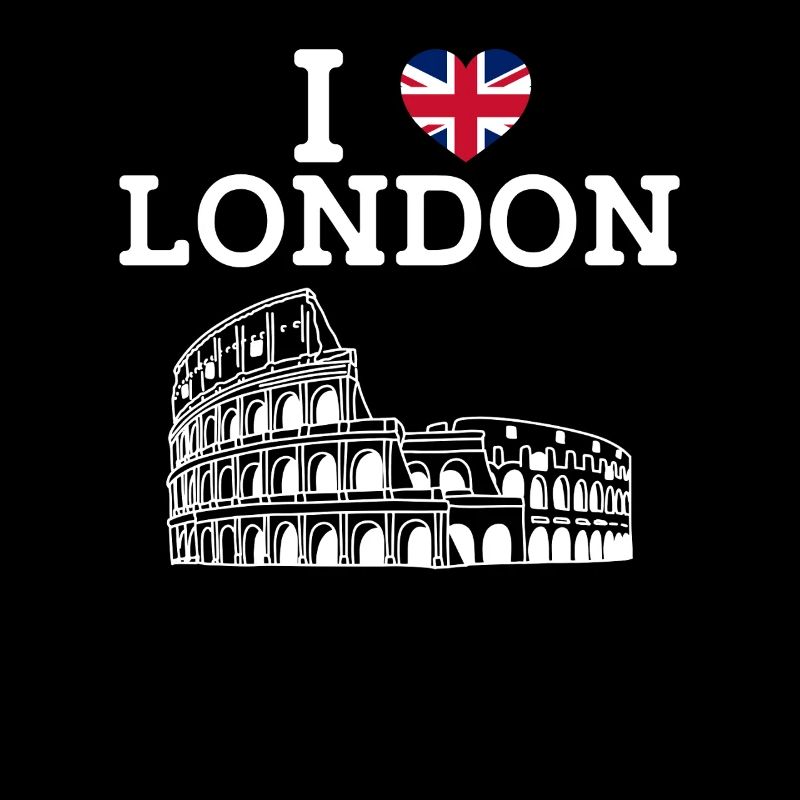 J’aime Londres Cool Colosseum Royaume-Uni Drapeau