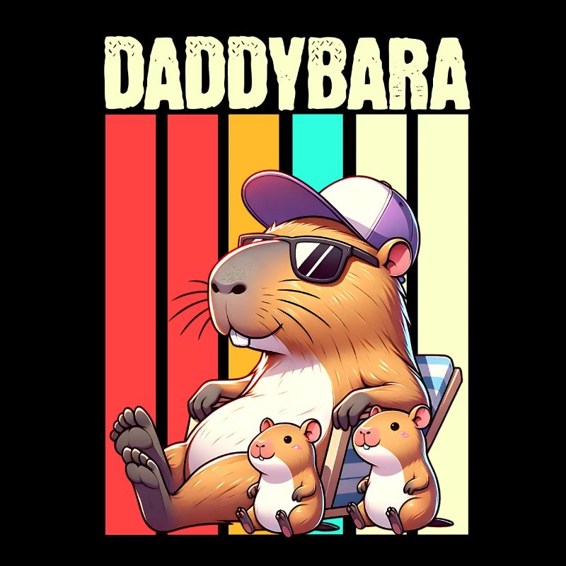 Daddybara Capybara Vater Papa