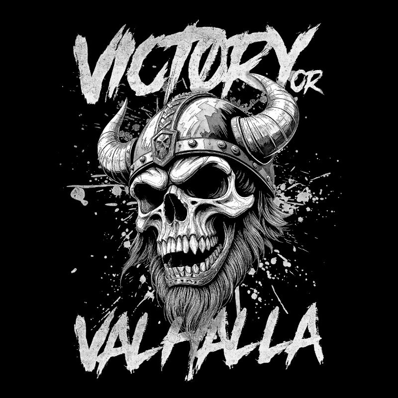 Nordischer Wikingersieg oder Walhalla