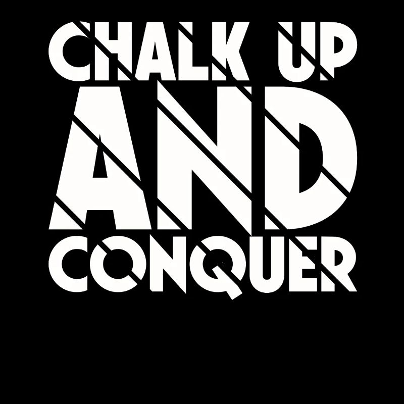 Boulderer Chalk Up Und Conquer Bouldering