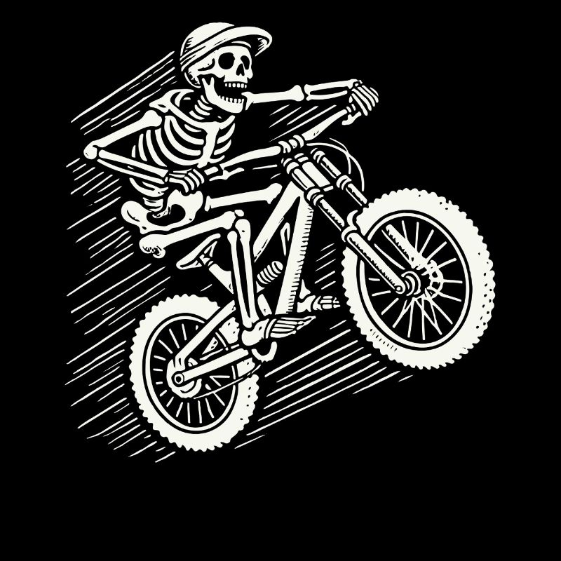 Skeleton Vélo Aventure VTT Rétro