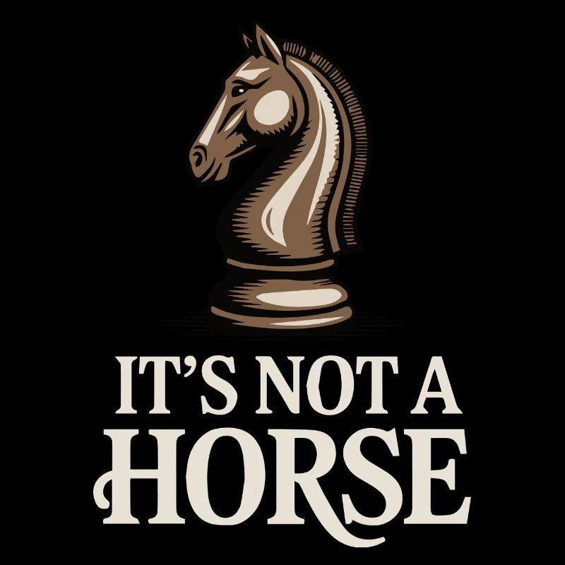 Ce n’est pas un cheval Chess Knight Game Échiquier
