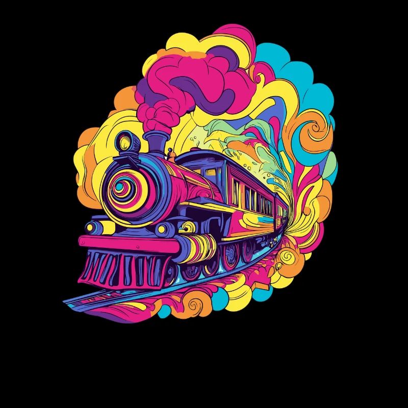 Train in color explosion