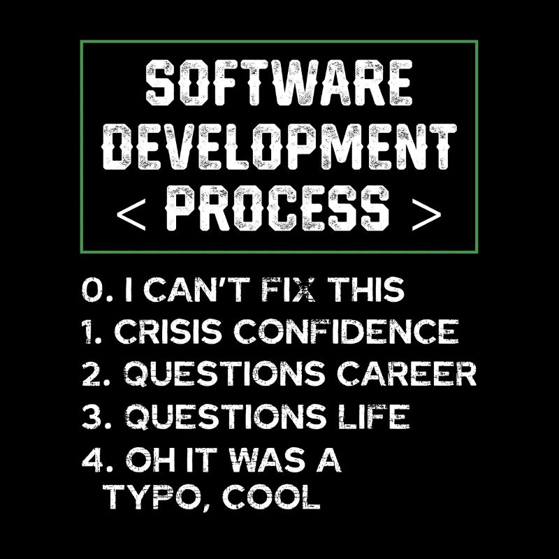 Softwareentwicklungsprozess Humor Programmierer