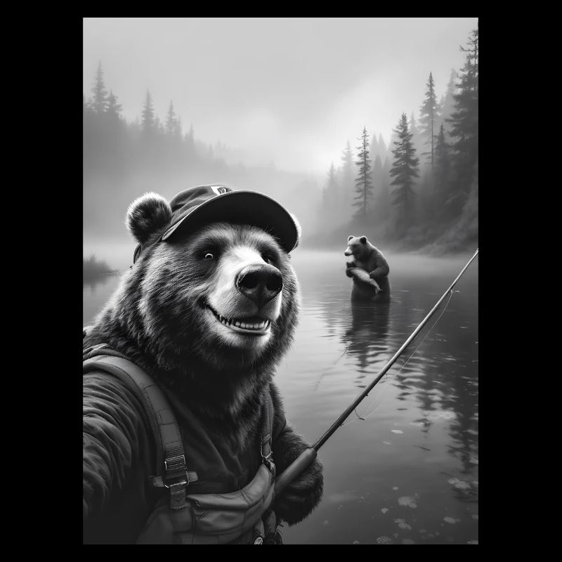 Fischerei Bär Selfie