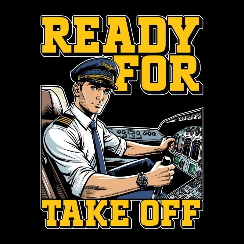 Flight Instructor Ready For Take Off Pilot School