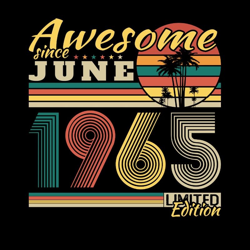 1965 Juni Vintage Geburtstagsgeschenk Retro