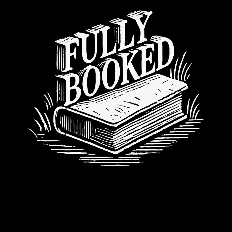 Retro book design for book lover and bookworm