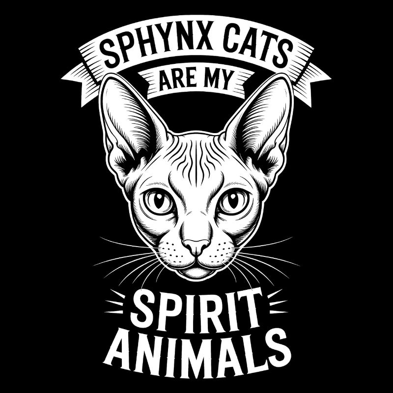 Chat Sphynx Disant Drôle Chat Sphynx Cadeau