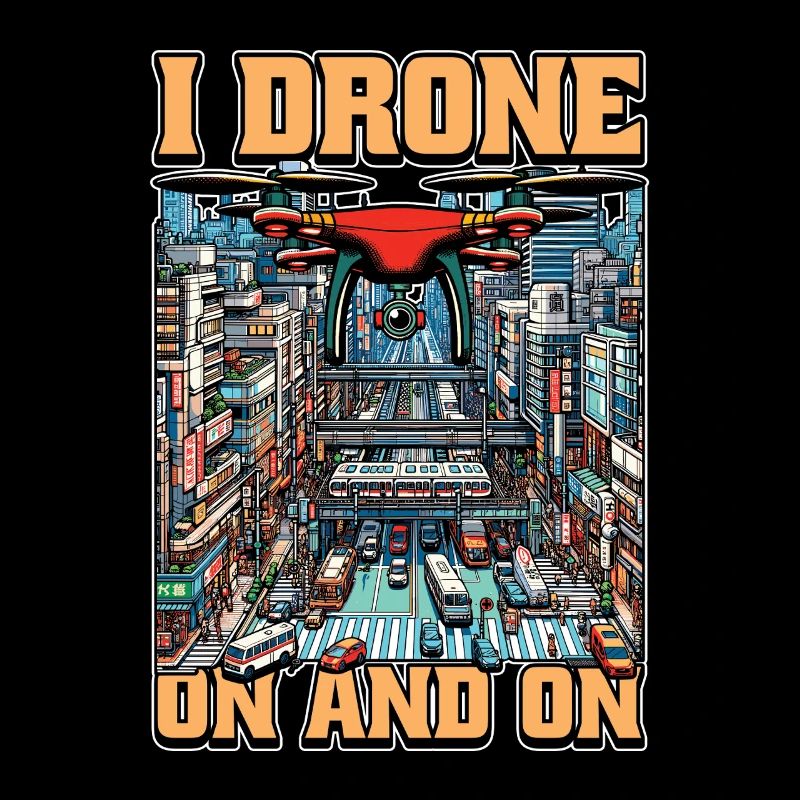 Passionné de drones I Drone Sur Et Sur Quadcopter