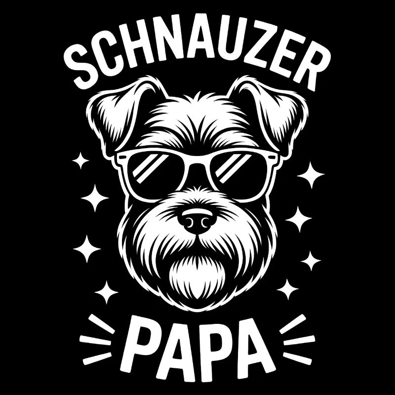 Schnauzer Saying Dad Funny Schnauzer Gift