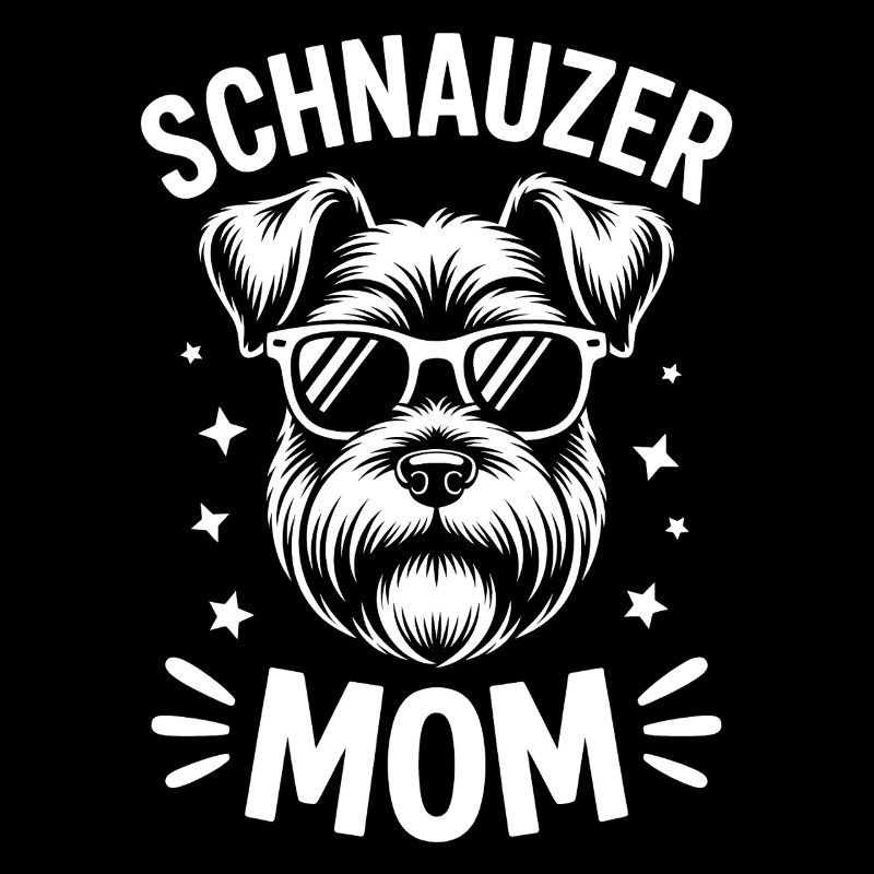 Schnauzer Saying Mom Funny Schnauzer Gift