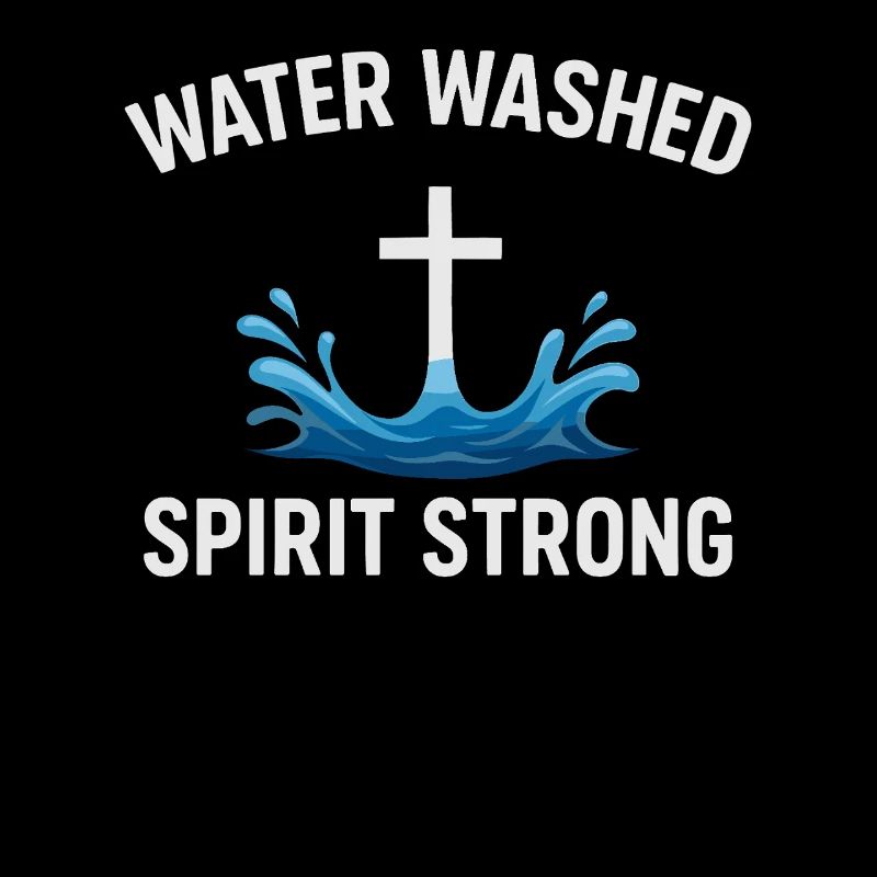 Wassergetauft Geist Stark Kreuz