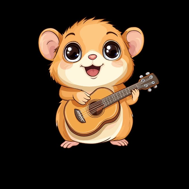 Hamster mit Gitarre