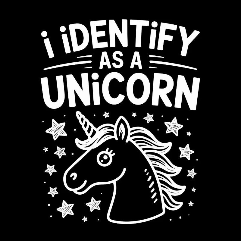 Ich bin ein Einhorn Lustiger Spruch für Mädchen