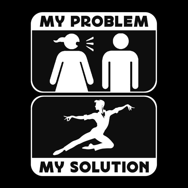 Acro Dancer My Problem My Solution Pictogram Dad