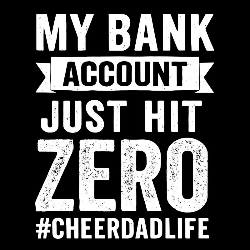 Cheer Dad Compte Humour vide
