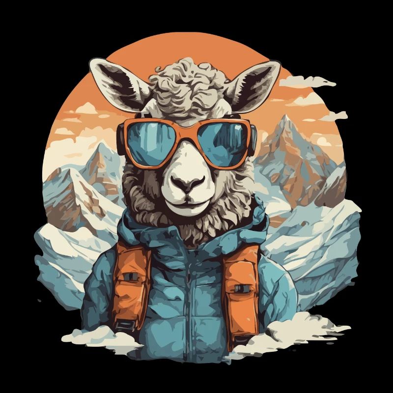 Gets Cool in the Mountains with Ski Goggles
