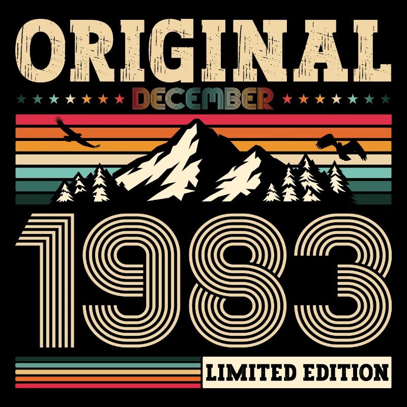 40e anniversaire Original Décembre Né 1983
