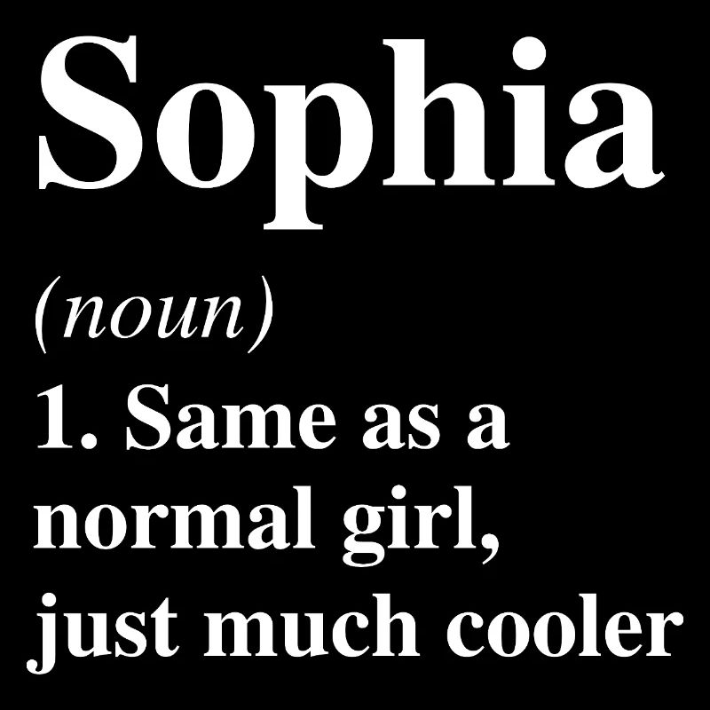 Sophia Definition Cooler Name Spruch Geschenk