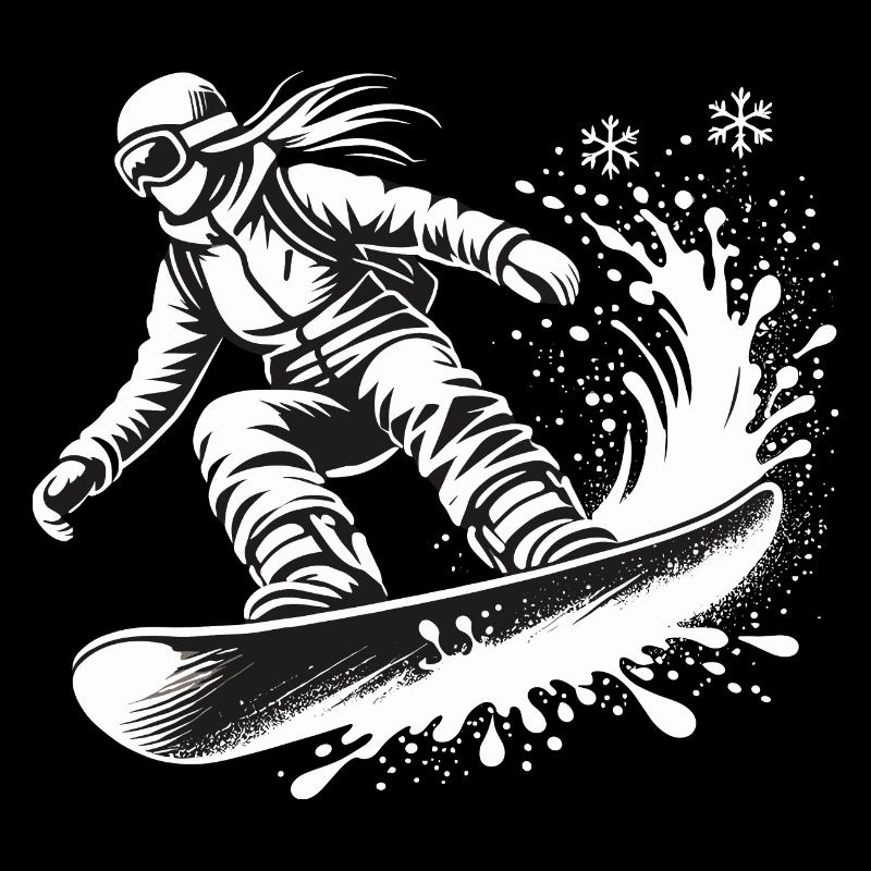 Snowboard Snowboarder Slope Winter Snow Cool