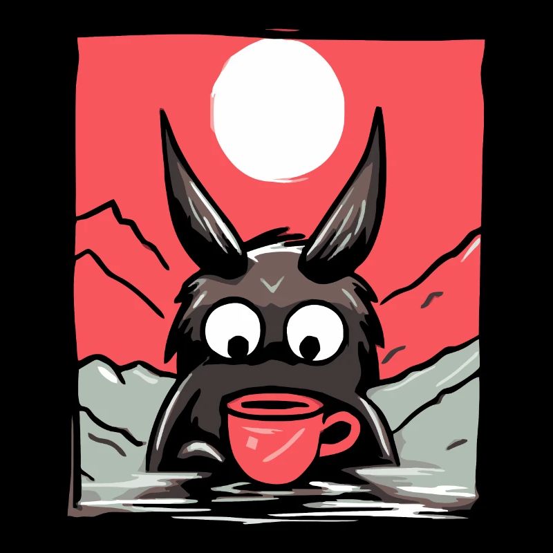 Japanische Rote Sonne: Ein Kaffee-Hase