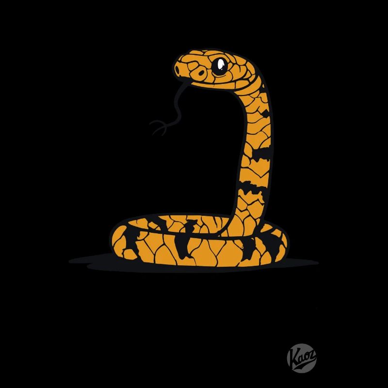 Drôle de dessin animé serpent
