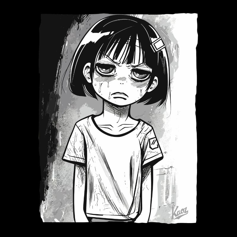 Fille alternative de dessin animé
