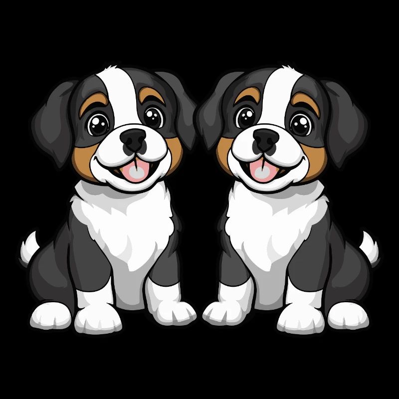 Bande dessinée de chien Saint-Bernard