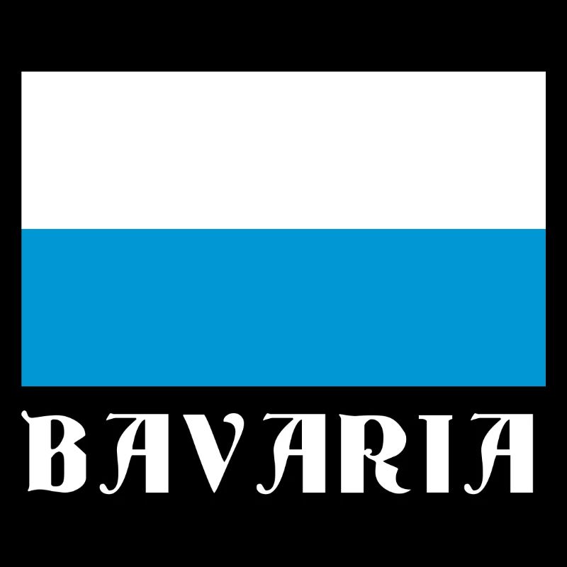 Bavaria Flag with Gothic Text