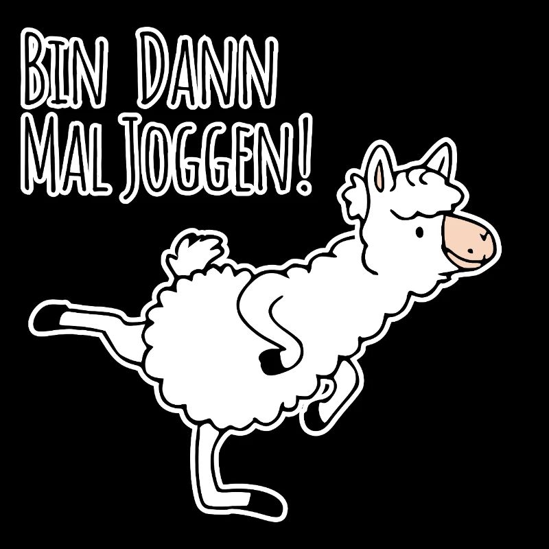 Bin dann mal joggen! Lama Style!