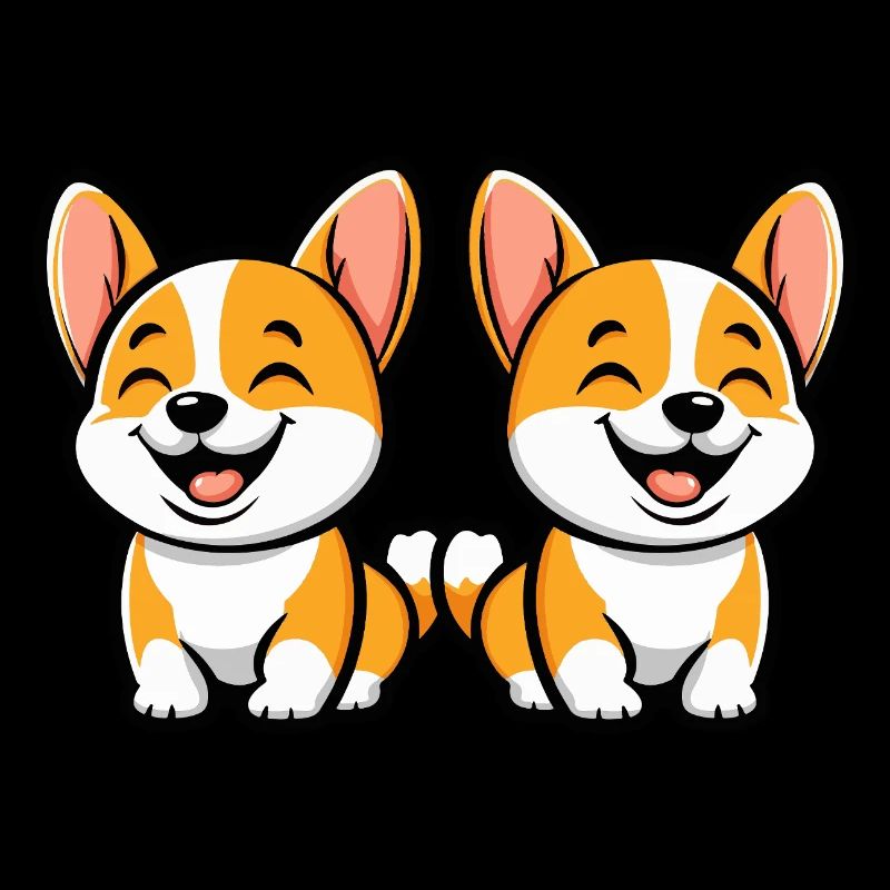 Corgi Hund Comic